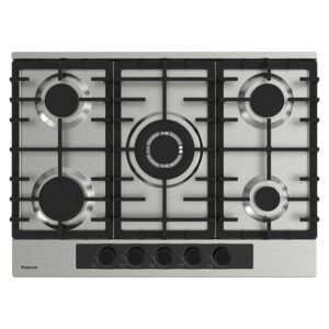 Plaque de cuisson Focus 5 Feux Fonte Inox 70 cm F.8003XS