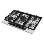 Plaque de cuisson Focus 5 Feux Fonte Inox 70 cm F.8003XS