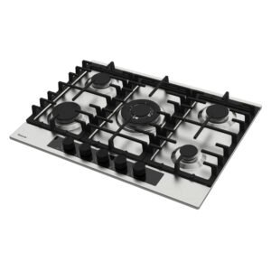 Plaque de cuisson Focus 5 Feux Fonte Inox 70 cm F.8003XS