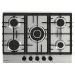 Plaque de cuisson FOCUS 5 Feux Fonte 70 cm Inox F.8011XS