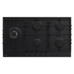 Plaque de cuisson FOCUS 5 Feux Fonte 86 Cm Noir F.8017BS