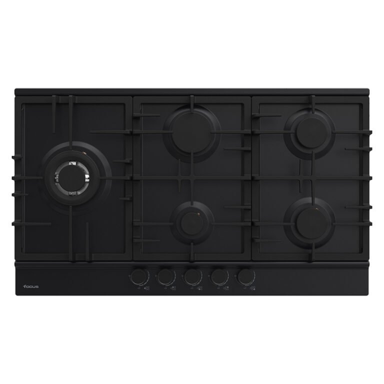 Plaque de cuisson FOCUS 5 Feux Fonte 86 Cm Noir F.8017BS