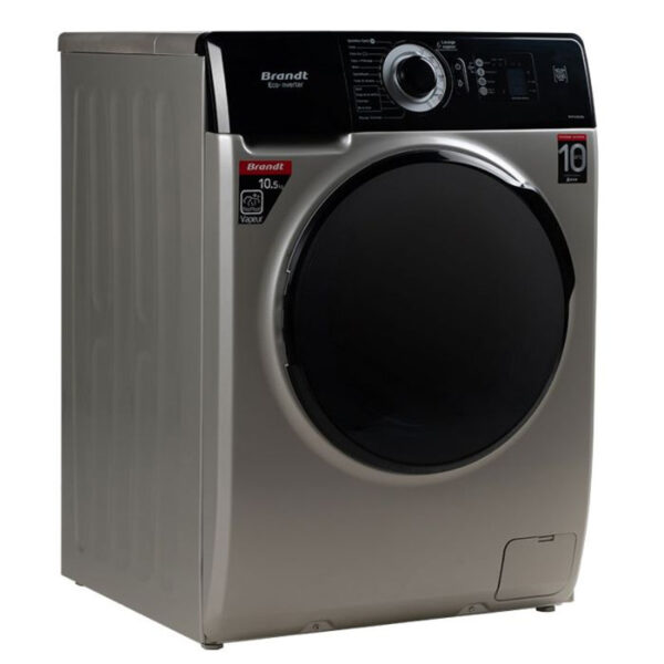 Machine à laver BRANDT 10,5 Kg Silver BAM104QVASBL