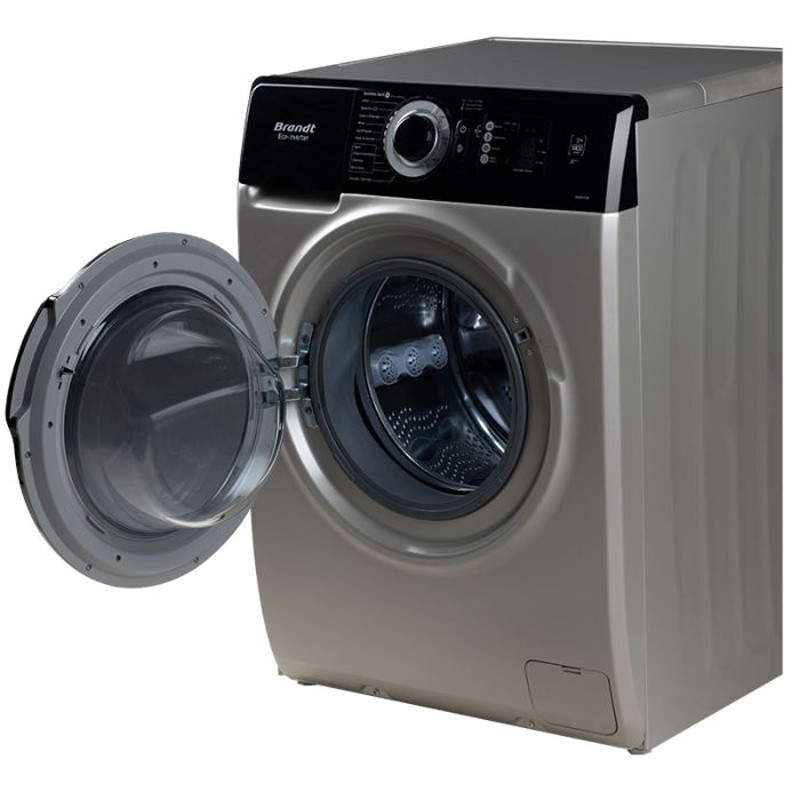 Machine à laver BRANDT 10,5 Kg Silver BAM104QVASBL