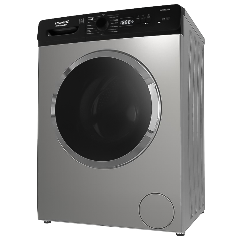 Machine à laver BRANDT 9Kg Inverter Silver BLF942S