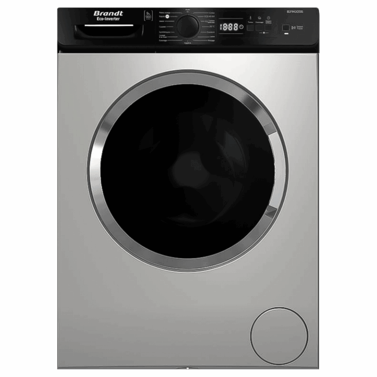 Machine à laver BRANDT 9Kg Inverter Silver BLF942S