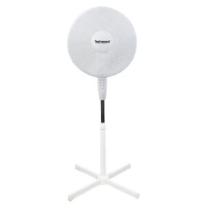 Ventilateur sur Pied TECHWOOD 45W Blanc TVE-433