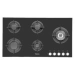 Plaque de cuisson FOCUS 5 Feux 90 cm Vitro Noir