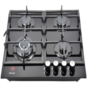 Plaque de cuisson Dunya encastrable 4 Feux 60 cm Vitro Noir D-6094 GB
