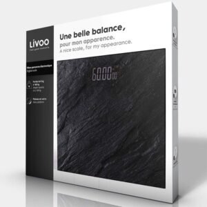 Pèse-Personne Électronique LIVOO Noir 180 Kg DOM382PI