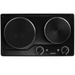 Plaque Encastrable LIVOO 2 Feux 2500W Noir DOC168N