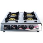 Réchaud Plat à Gaz FLORENCE 4 Feux Inox 7140