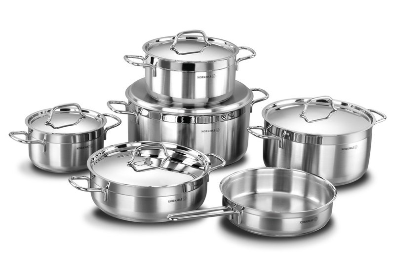 A1641 Alfa XL 11 pcs. Cookware Set (1) Batterie de cuisine KORKMAZ ALFA PLUS 11 Pièces A1641